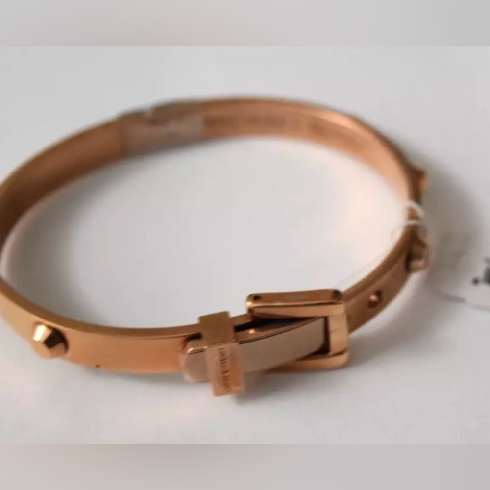 Michael Kors Rose Gold Bracelet with Buckle Design